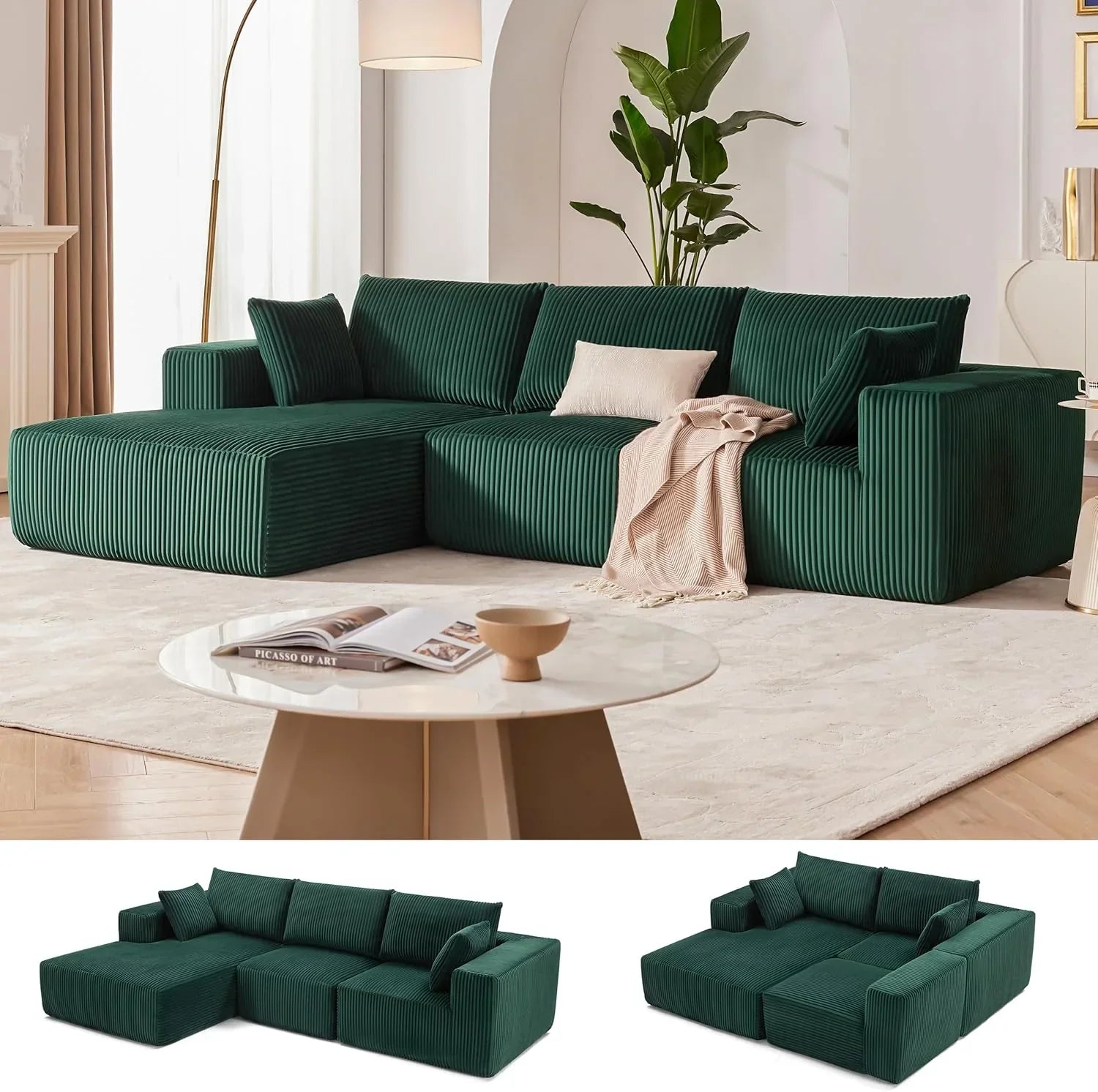 108 inch sectional sofa cloud sectional sofa with deep seat modern sectional L shaped sofa