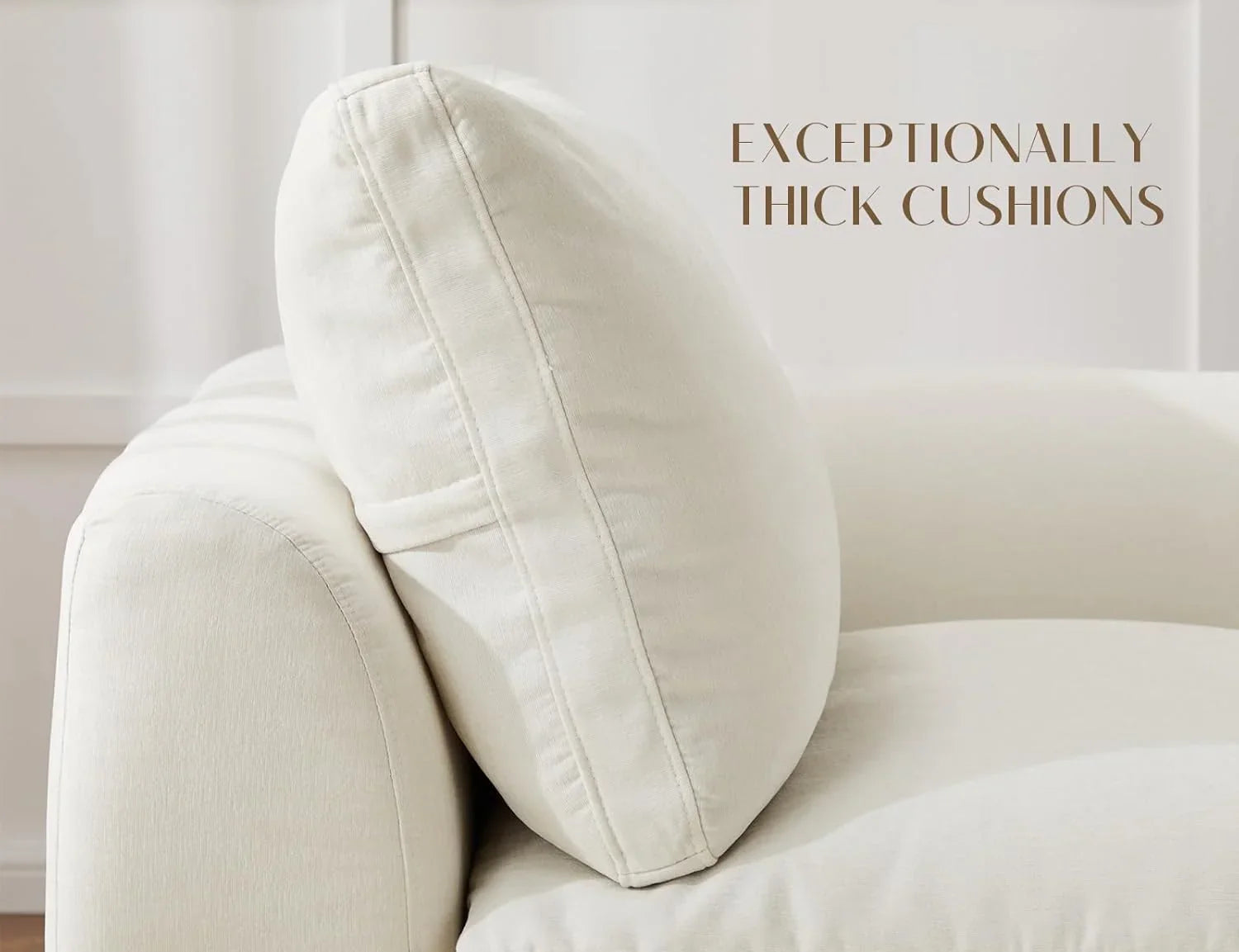 110 inch cloud sectional sofa for living room convertible L-shaped sofa 3 seater sectional sofa