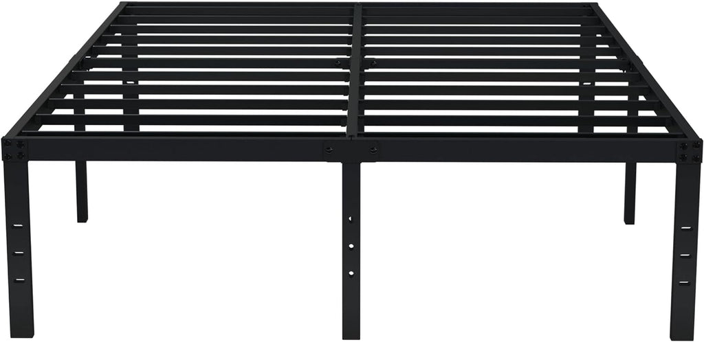 EMODA Queen Bed Frame No Box Spring Needed 18 Inch Heavy Duty Metal Tall Platform Bed Frame