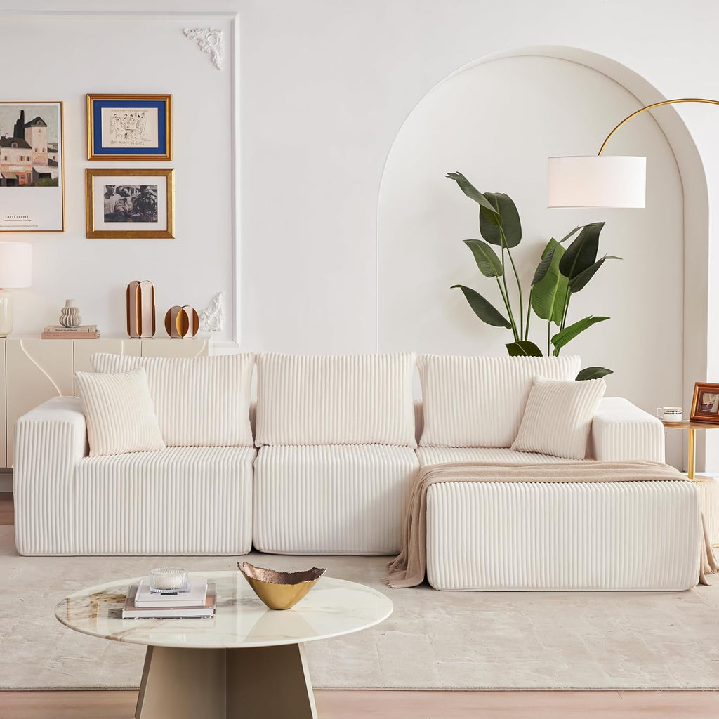 108 Modular Sectional Sofa Cloud Sectional Couch Modern Modular L-Shape Sofa Couch