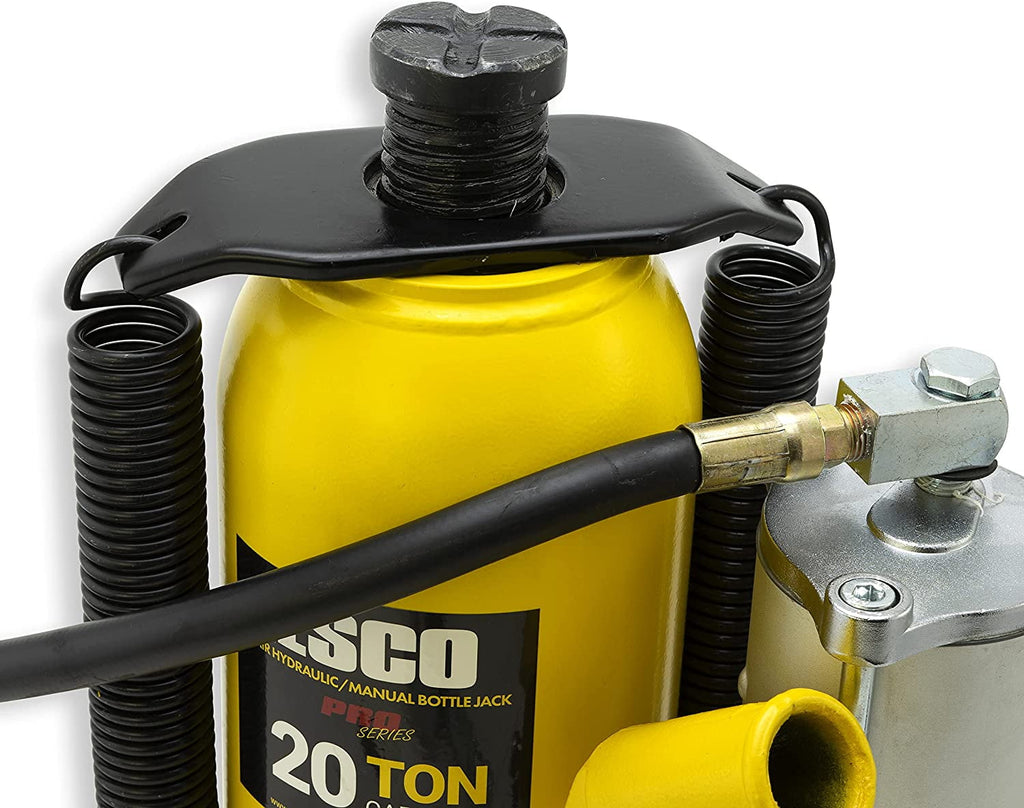ESCO 30 Ton Pro Series Air Hydraulic Bottle Jack – Heavy Duty Lifting for Automotive and Industrial Use