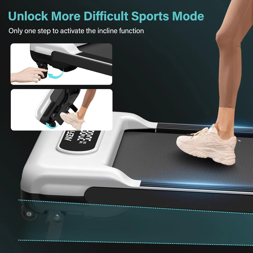 2.5 HP Portable Treadmill with Inclined Walking Pad Panel and Remote 4-in-1 Walking Treadmill