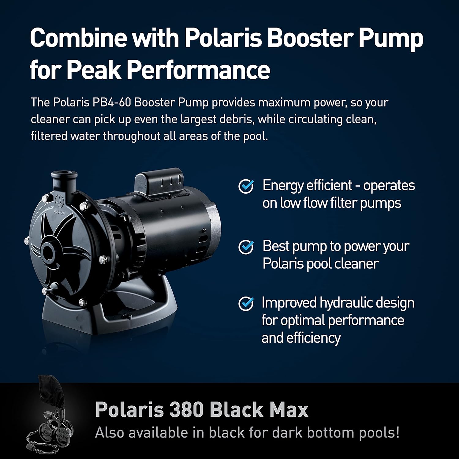 Vac-Sweep 380 Pressure Inground Pool Cleaner, Triple Jet Powered, 31ft of Hose with a Single Chamber Debris Bag