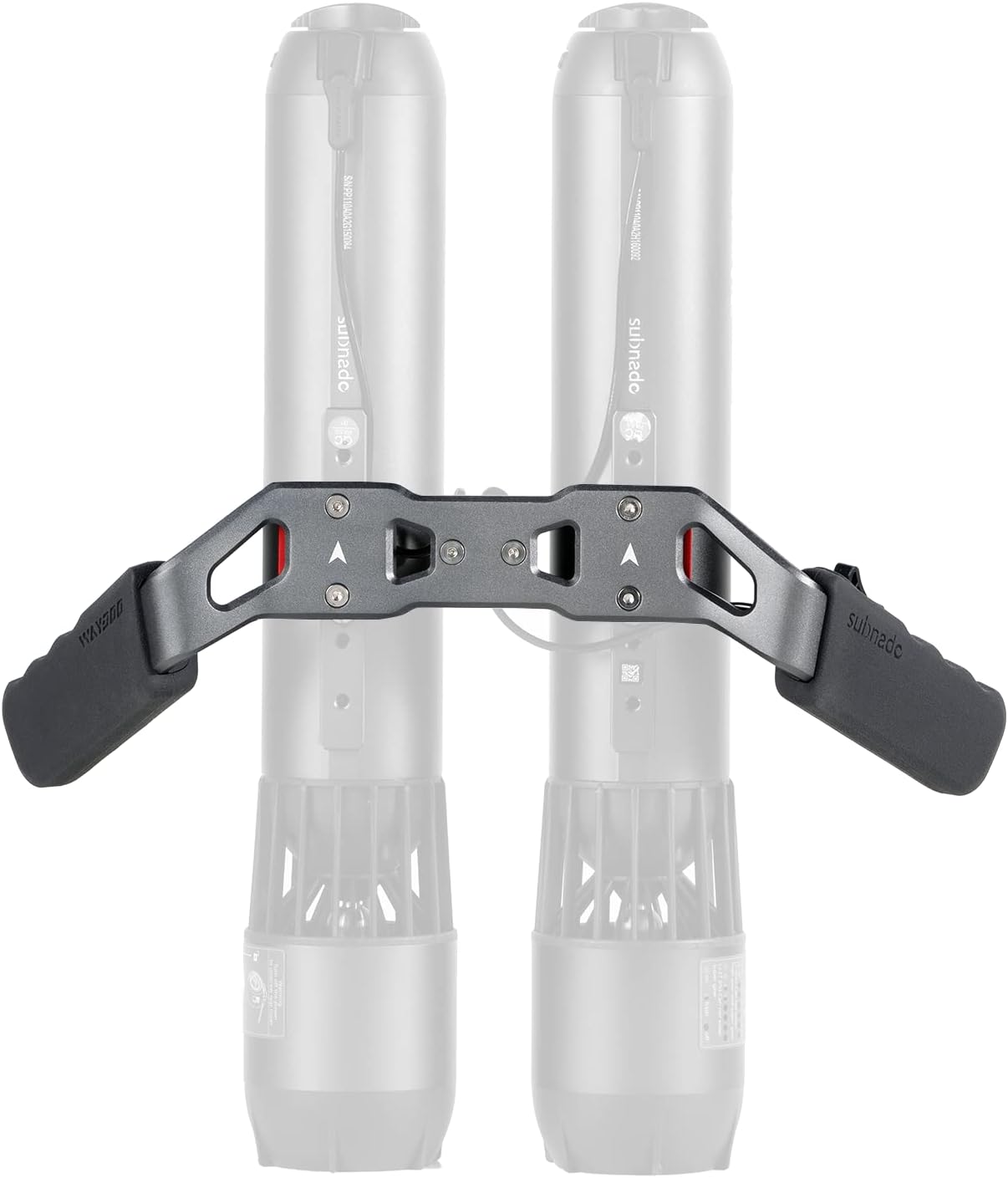 Subnado Twin Engine Handle Bracket+ Subnado Underwater Scooter 2 Packs with 2 handgrips, 2 Arm Mount Kits, 2 Accessories Mount Rings