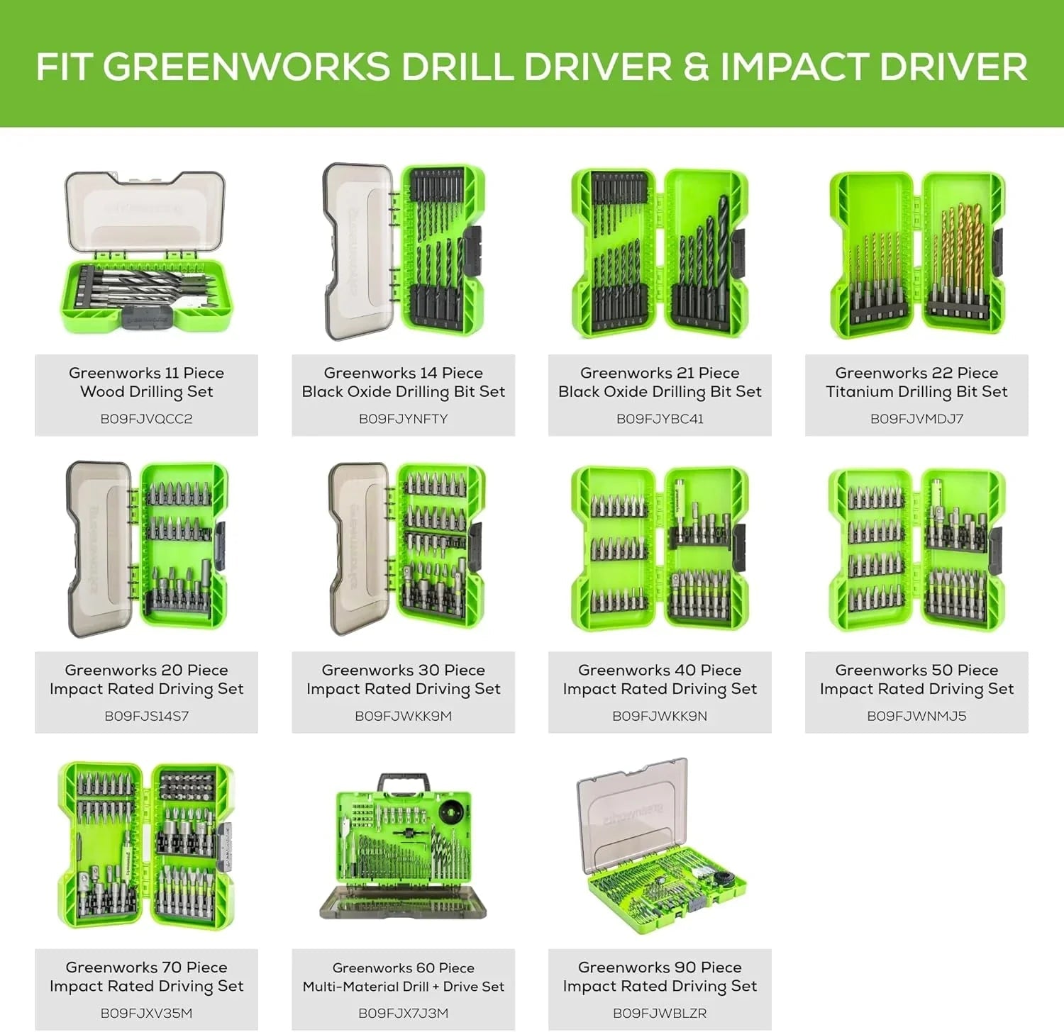 24V Brushless Cordless Drill Impact Driver Power Tool Combo Kit Included 1/2”Drill & 1/4”Hex