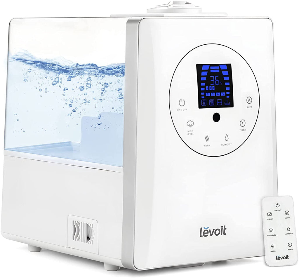 Humidifiers for Bedroom Large Room 6L Warm and Cool Mist for Families Plants with Built-in Humidity Sensor