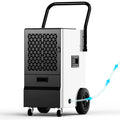 130 Pint Crawl Space Dehumidifier with Drain Hose Dehumidifier for Home and Basement