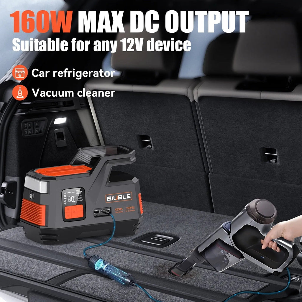 Car Jump Starter with Air Compressor, 4500A Peak 26800mAh 12V Auto with 150PSI Tire Inflator锛 up to All Gas or 10.0L Diesel Engine锛
