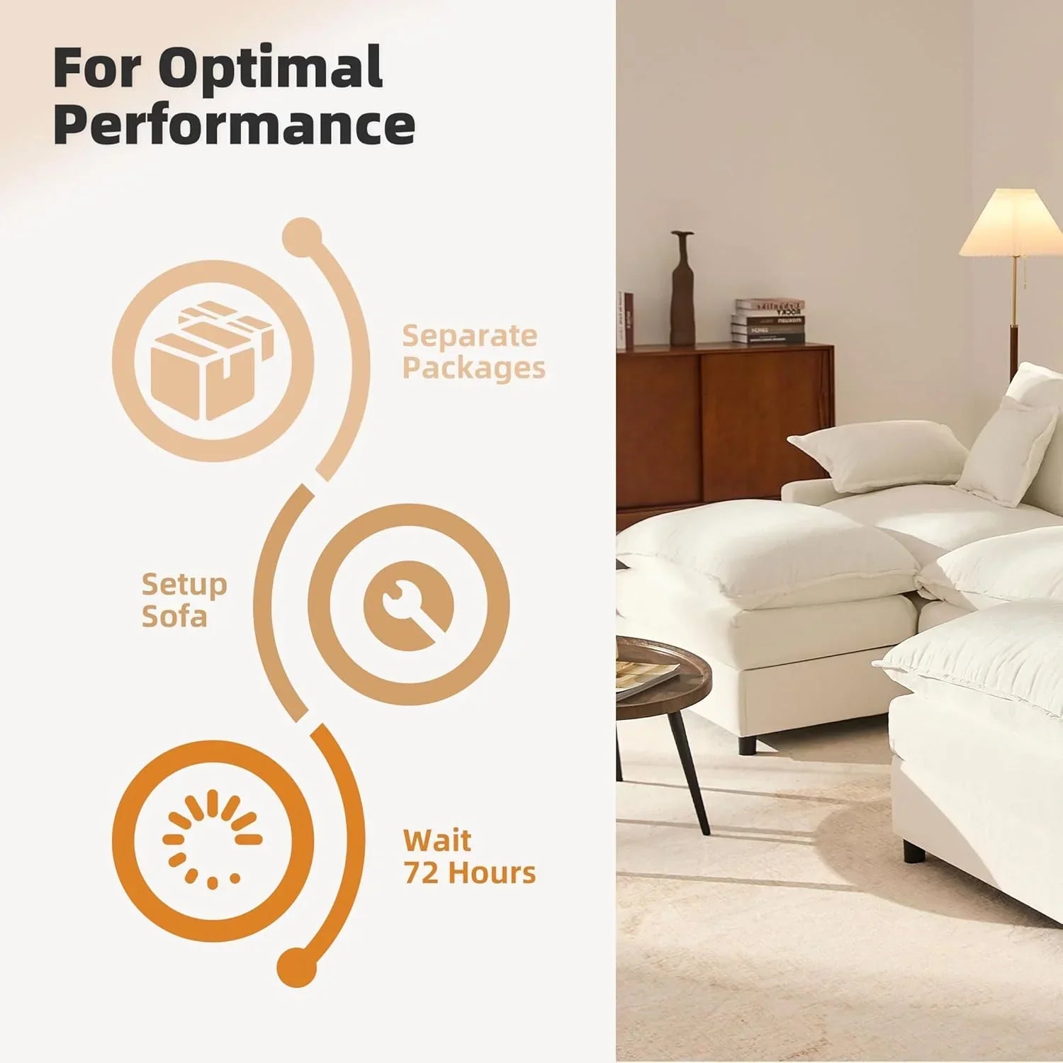 108 U-shaped sofa modular sofa Comfortable cloud sofa