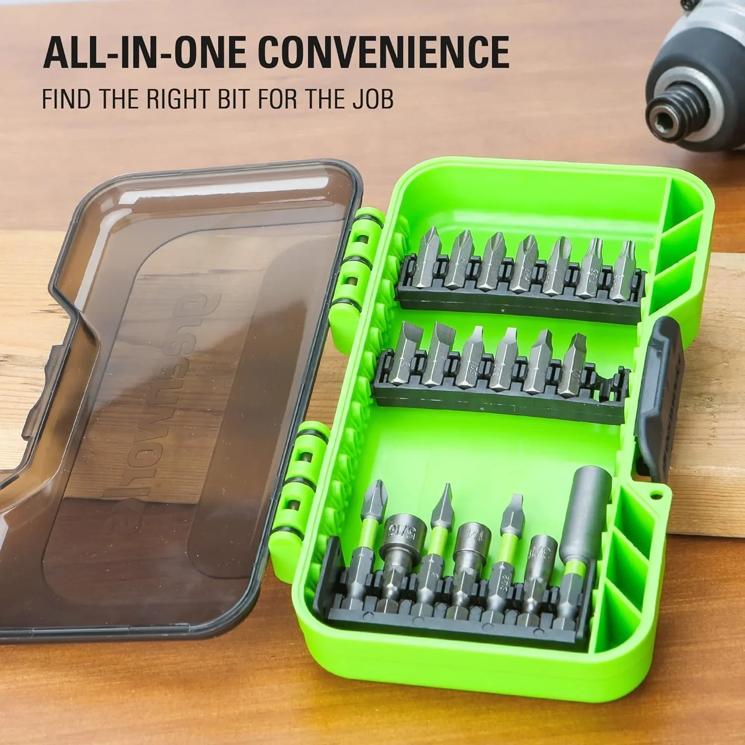 24V Brushless Cordless Drill Impact Driver Power Tool Combo Kit Included 1/2”Drill & 1/4”Hex