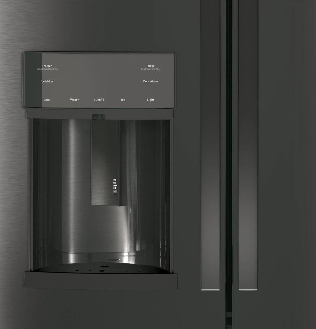 Appliances PFE28KBLTS 36 Inch French Door Refrigerator Black Stainless Steel