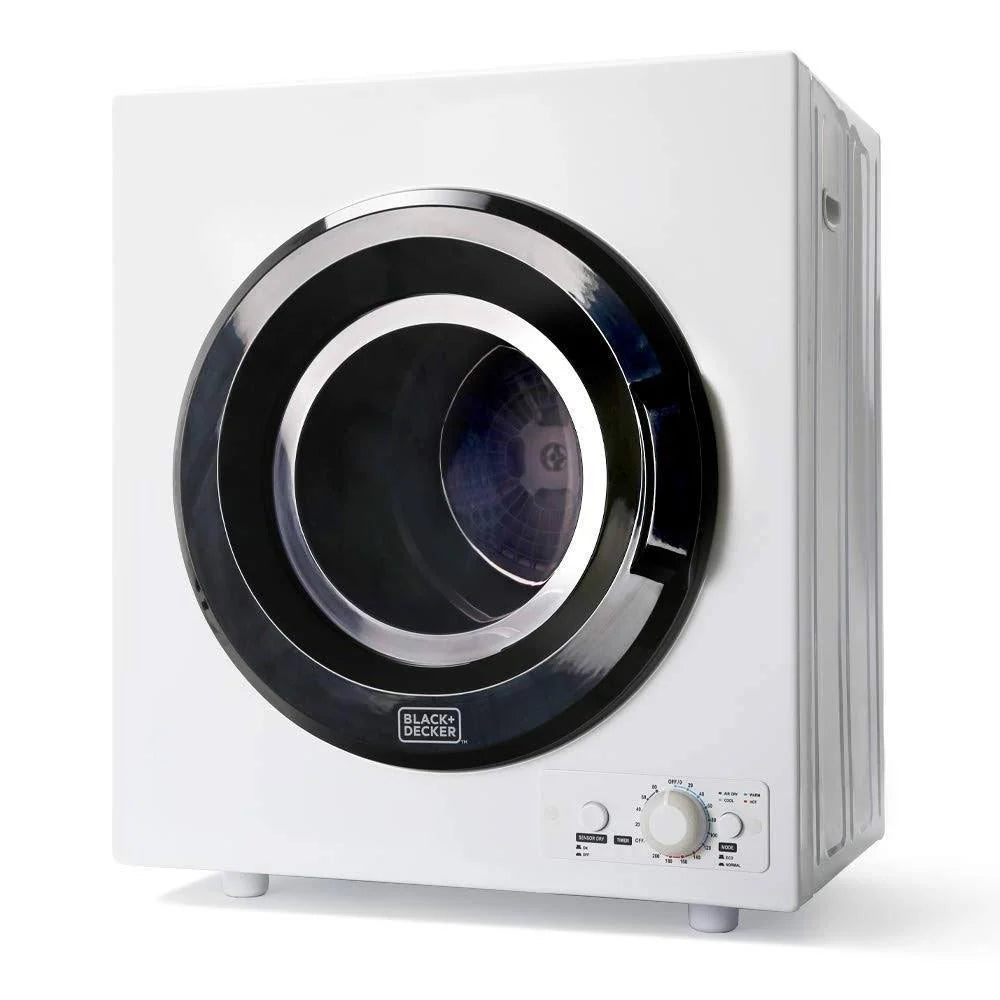 3.5 Cu. ft. Portable Dryer White Black