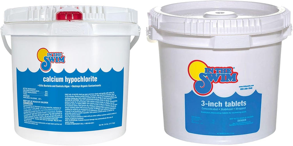 In The Swim Pool Shock 68% Cal-Hypo Granular Sanitizer for Crystal Clear Water Defends Against Bacteria, Algae, and Microorganisms