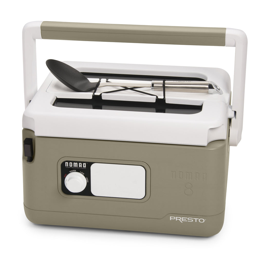 8-Quart Nomad Traveling Slow Cooker in Tan