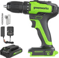 24V Brushless Cordless Drill Impact Driver Power Tool Combo Kit Included 1/2”Drill & 1/4”Hex
