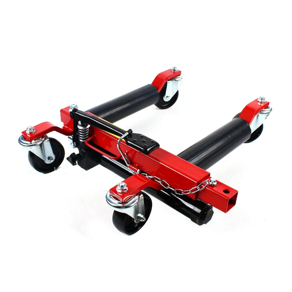 1500lb HYDRAULIC Positioning Car Wheel Dolly Jack Lift Auto Vehicle Moving Hoist