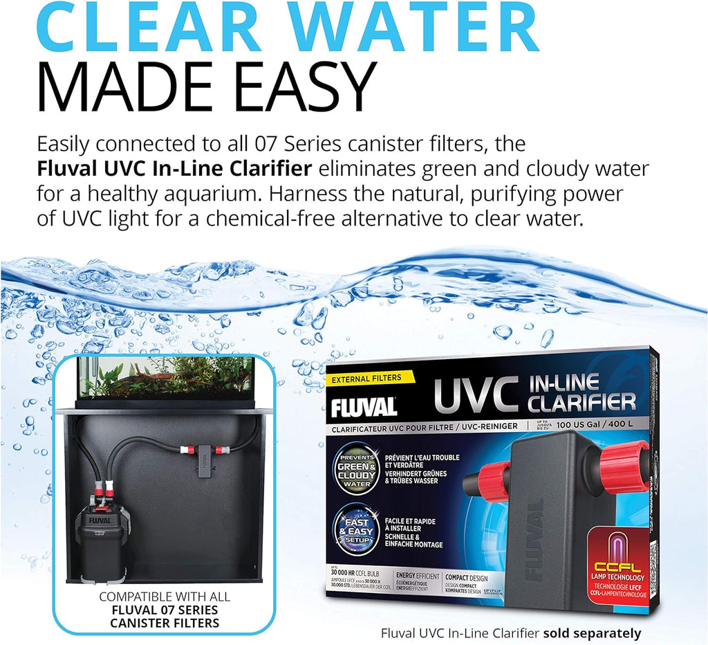 Perfomance Canister Filter - for Aquariums Up to 100 Gallons - Aquarium Canister Filter