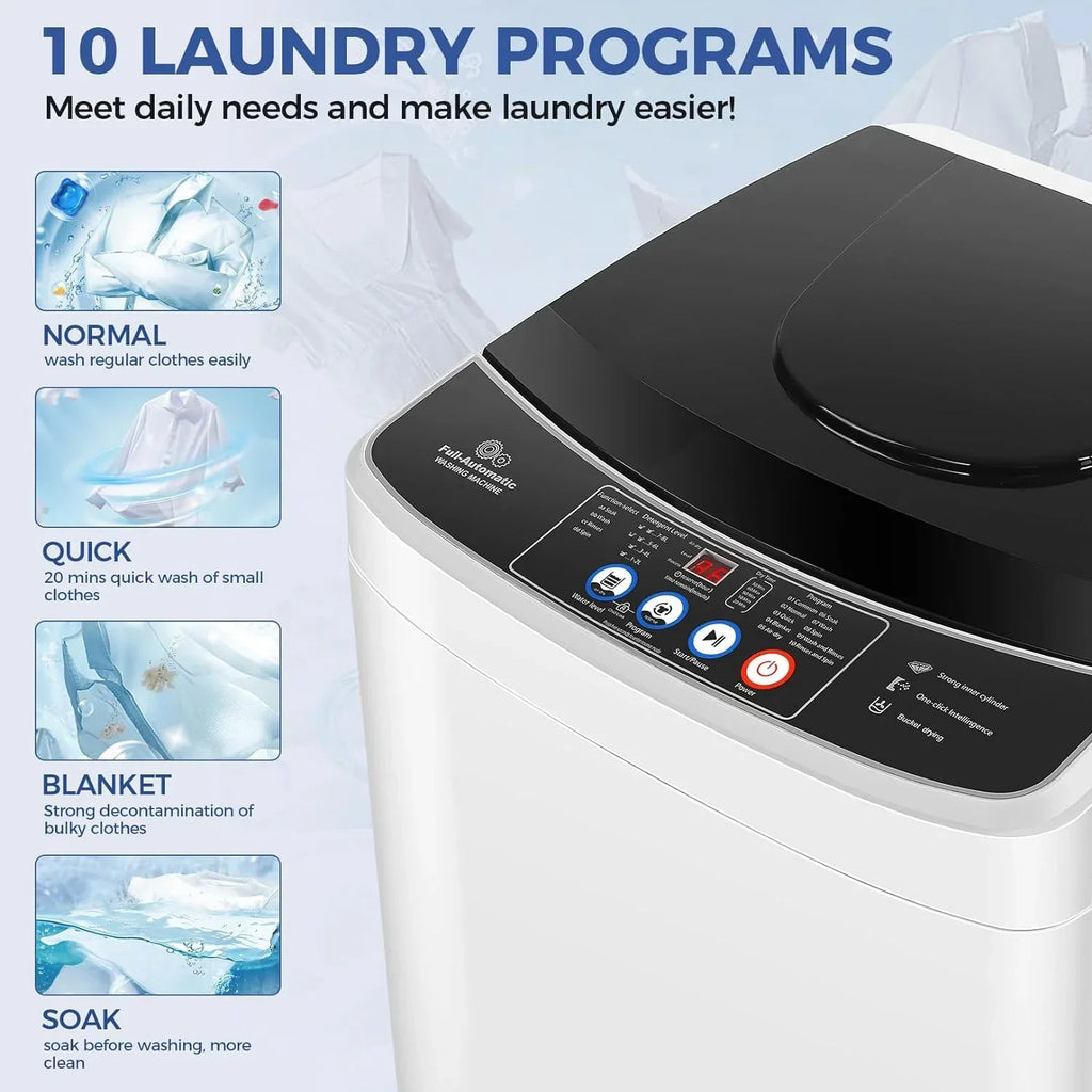 20Lbs Portable Washing Machine Nictemaw Portable Washer 2.8 Cu.ft Washer and Dryer Combo