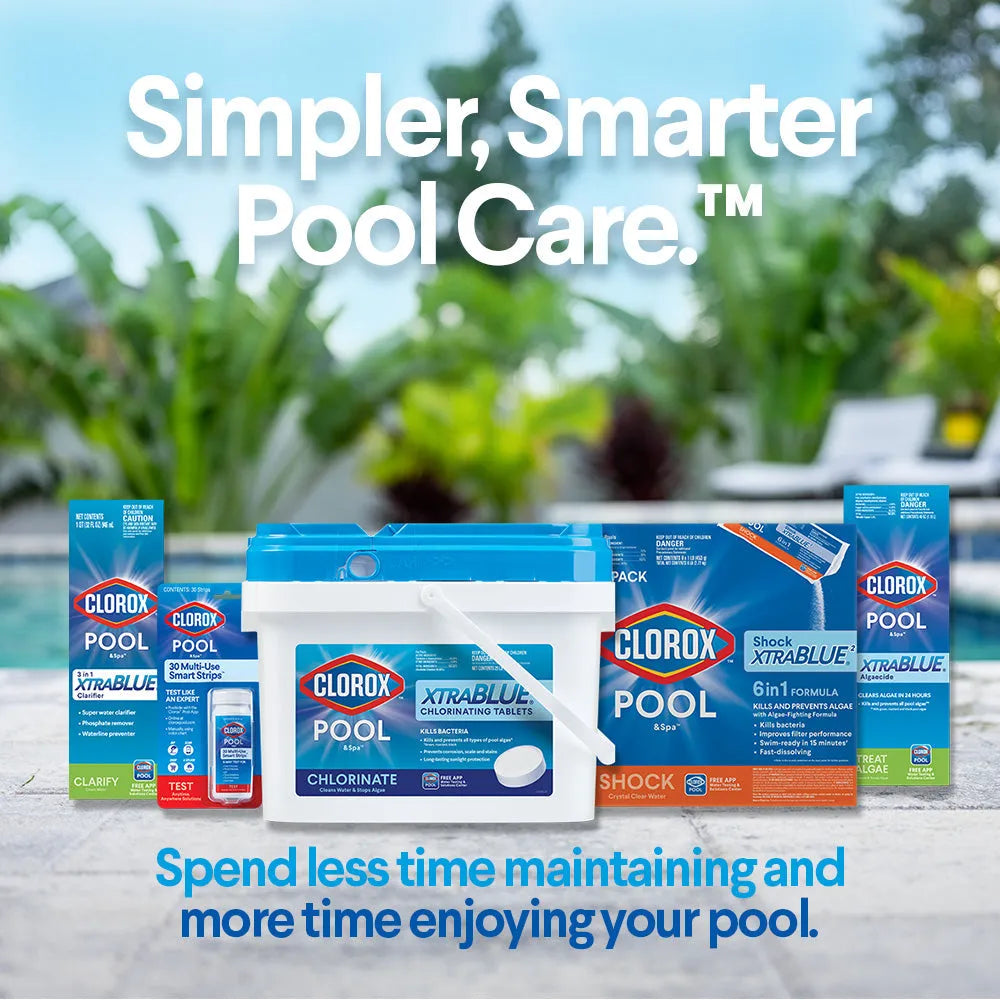 Clorox Pool&Spa XtraBlue 3 测 Chlorinating Tablets for Swimming Pools, 25lb