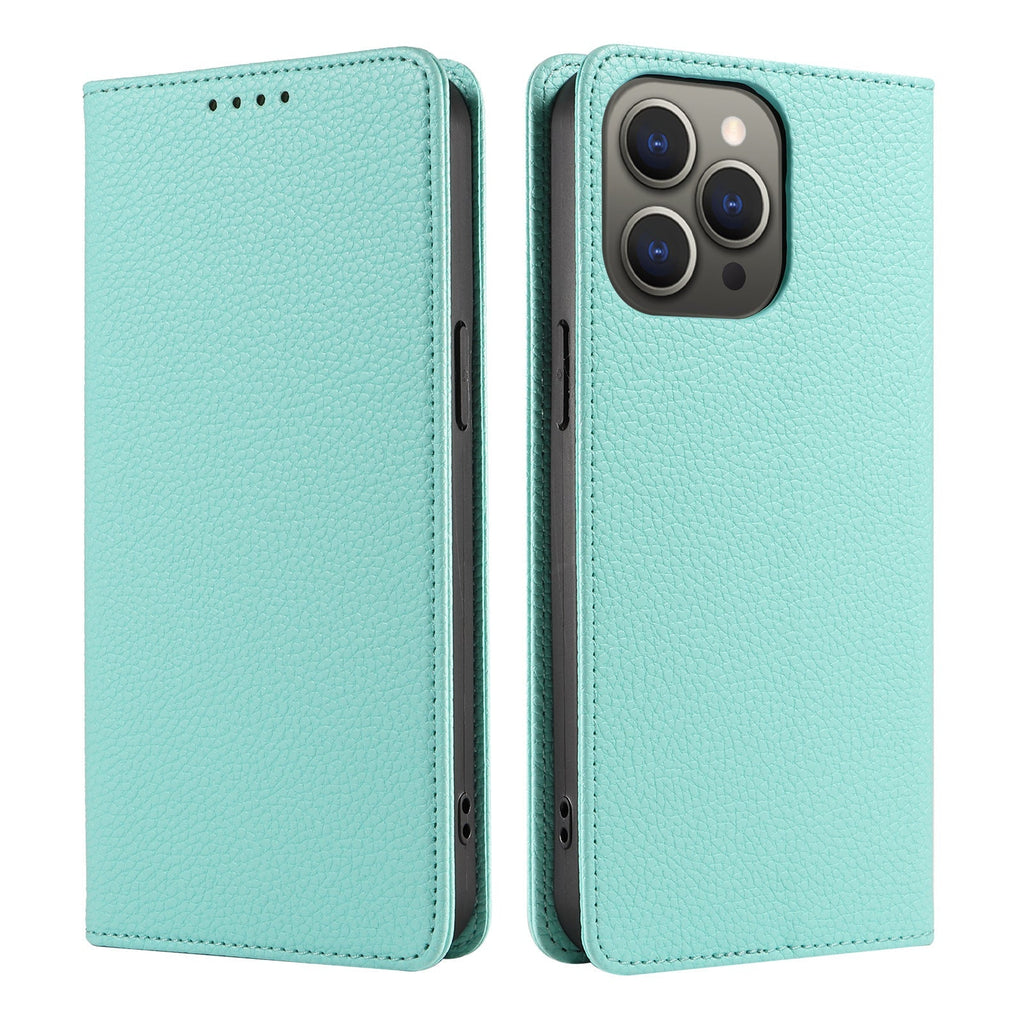 Leather Flip Iphone Wallet Case With Card Holder