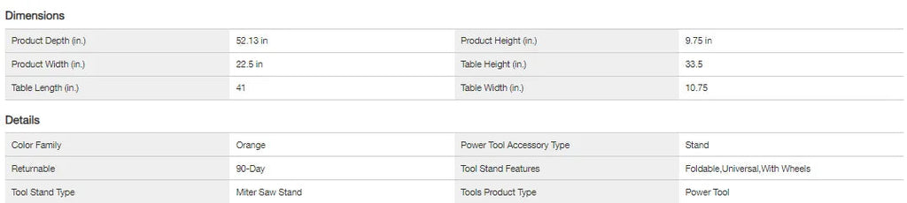 AC9946 Universal Mobile Miter Saw Stand with Mounting Braces