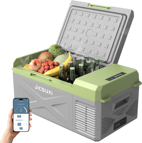 12V Car Refrigerator 17 Quart Portable Freezer 12 Car Fridge -4F~68F Compressor Electric Cooler