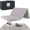 4in Portable Queen-Size Mattress, Tri-Fold Mattress for Camping, Guest, Toddler