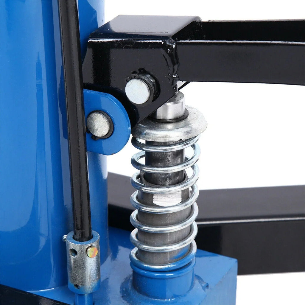 1660 Pounds Hydraulic Car Transmission Jack Vertical Lift with 360掳 Swivel Wheel Pedal ,Blue,33"-70"(0.75Ton)
