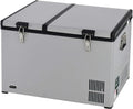 FM-65G 65 Quart Portable Refrigerator and Deep, AC 110V/ DC 12V, Real Chest Freezer for Car, Home, Camping, and RV with-8掳F to 50掳F Temperature Range, Gray, One Size