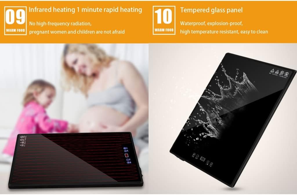 Electric heating tray 22.8x15 buffet server food heating tray electric heating tray