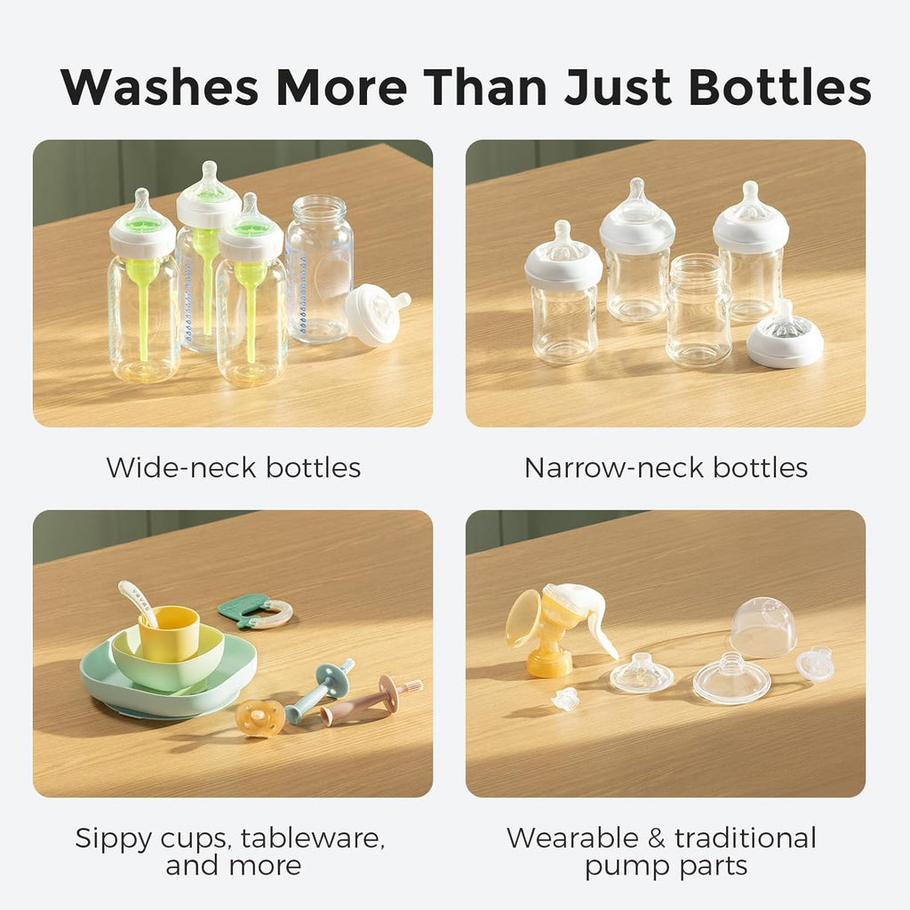 Momcozy KleanPal Pro Baby Bottle Washer, Sterilizer & Dryer - All-in-One Cleaning Machine for Bottles, Pump Parts & Baby Essentials
