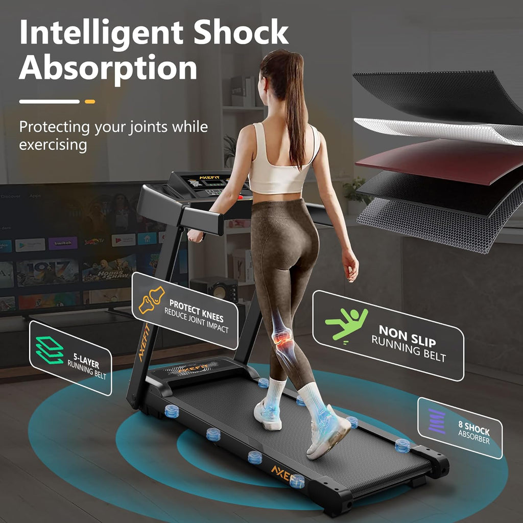 2.5 HP Portable Treadmill with Inclined Walking Pad, Panel and Remote, 4-in-1 Walking Treadmill, 265 lb Capacity