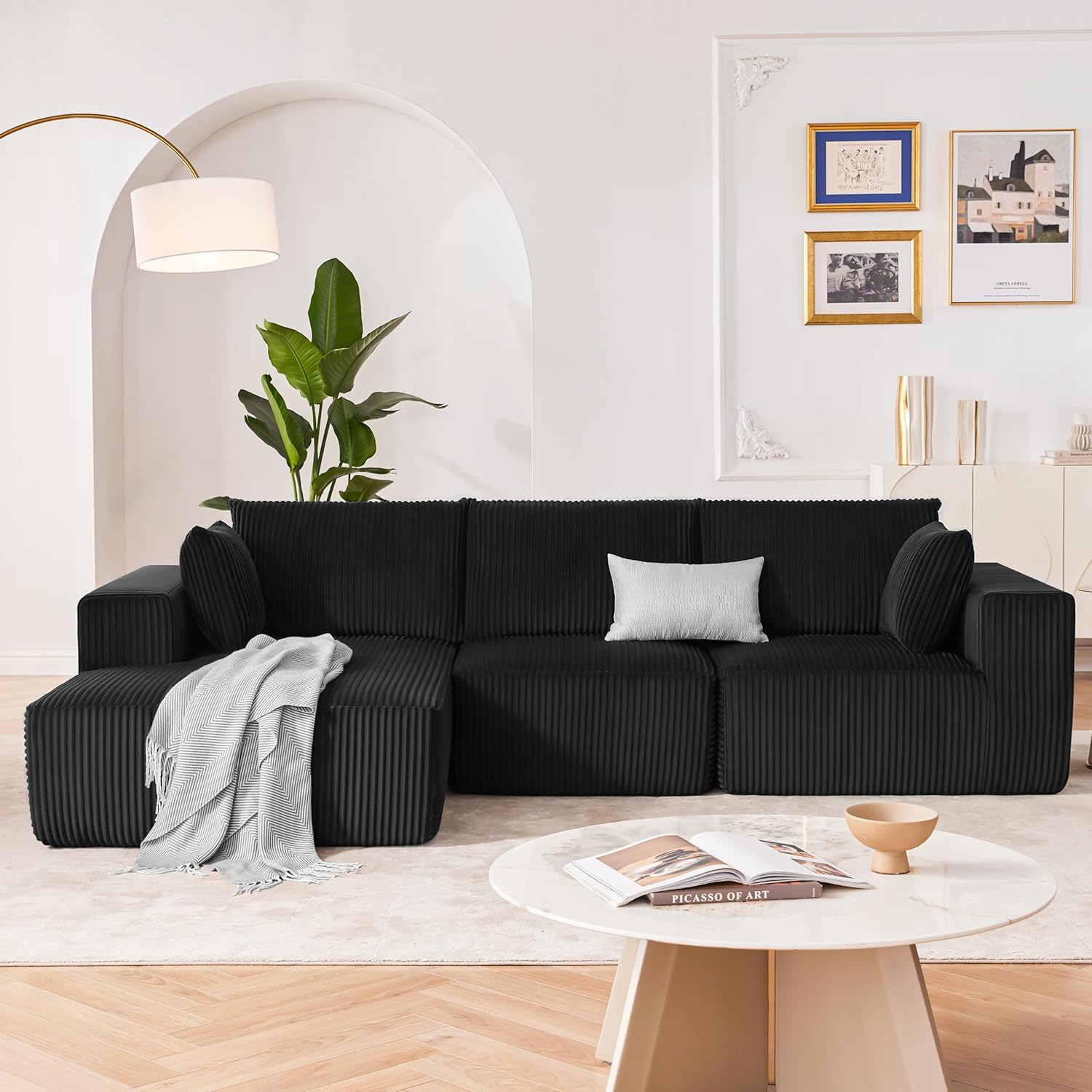 108 Modular Sectional Sofa Cloud Sectional Couch Modern Modular L-Shape Sofa Couch