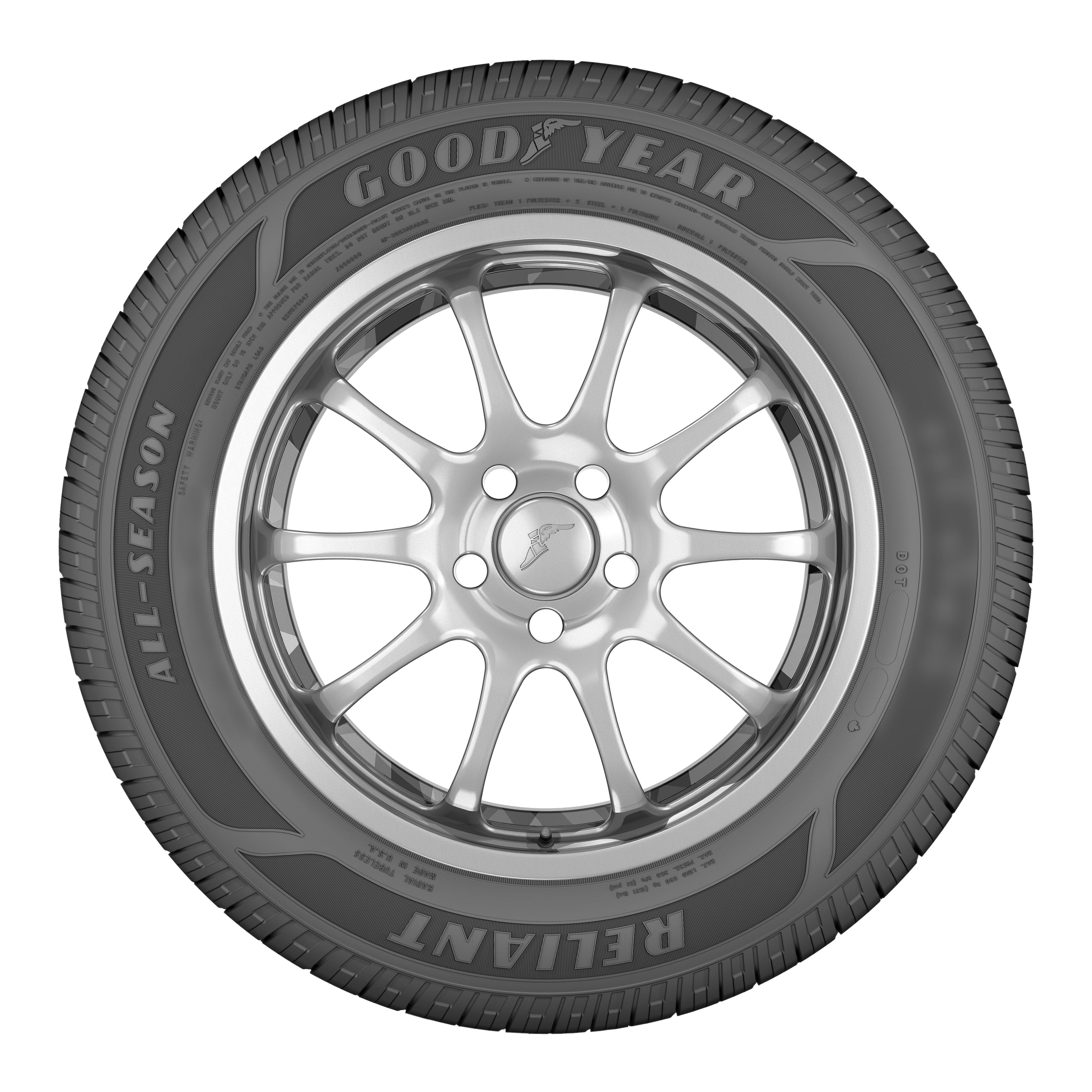 Goodyear Reliant All-Season Tire, 205/60R16 92V, Designed for Year-Round Performance