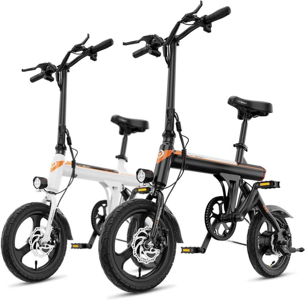 EB3 Electric Bike Adults 21mph, 500W Peak Motor, 270Wh Battery, Rear Suspension, 3 Levels Assist, 14" Folding Ebike for Adults and Teens, Complies to UL2849
