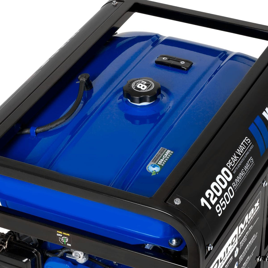 DuroMax XP13000EH 13,000-Watt Dual Fuel Portable Generator - Gas & Propane, Electric Start, Whole Home Backup Power, Transfer Switch Ready, RV & Emergency Ready
