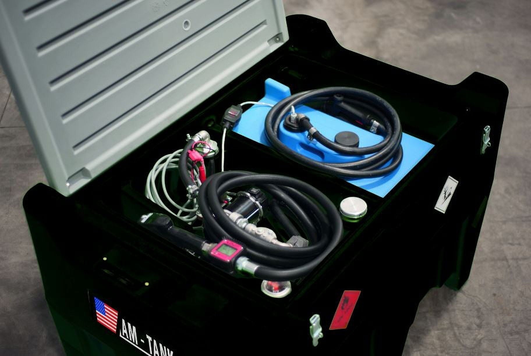 AM-TANK 105gl DIESEL + 13gl DEF COMBO Portable Tank with 12V Pumps