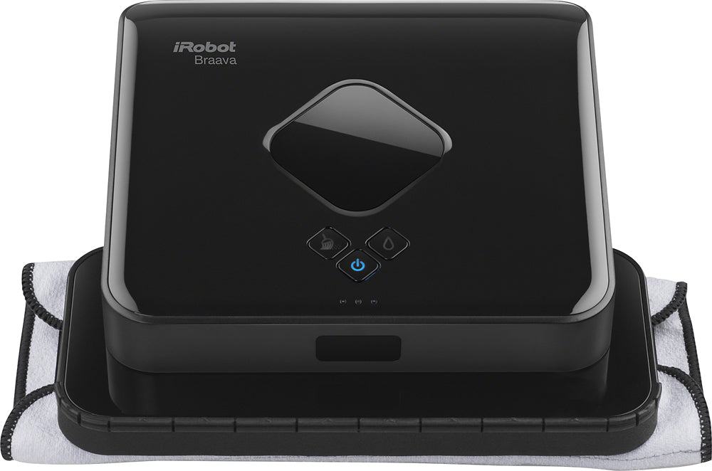 iRobot - Braava 380 Robot Mop - Black