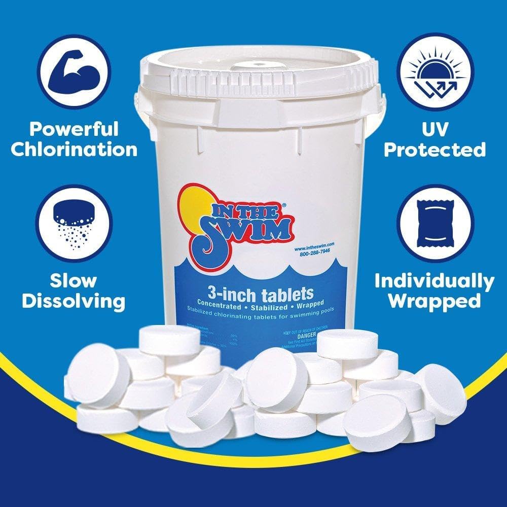 In The Swim Pool Shock 68% Cal-Hypo Granular Sanitizer for Crystal Clear Water Defends Against Bacteria, Algae, and Microorganisms