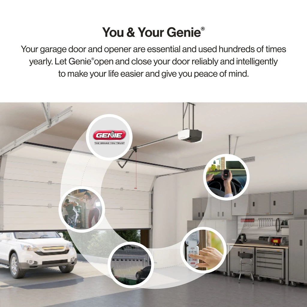 Genie Chain Drive 750 3/4 HPc Garage Door Opener w/Battery Backup - Heavy Duty -