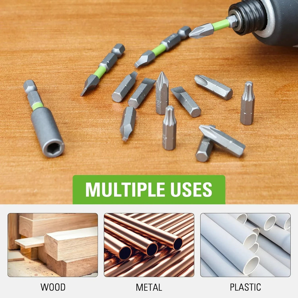 24V Brushless Cordless Drill Impact Driver Power Tool Combo Kit Included 1/2”Drill & 1/4”Hex