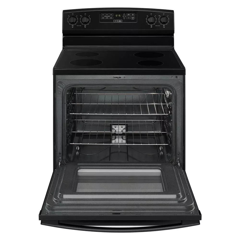 4.8 cu. ft. Electric Range in Stainless Steel Black