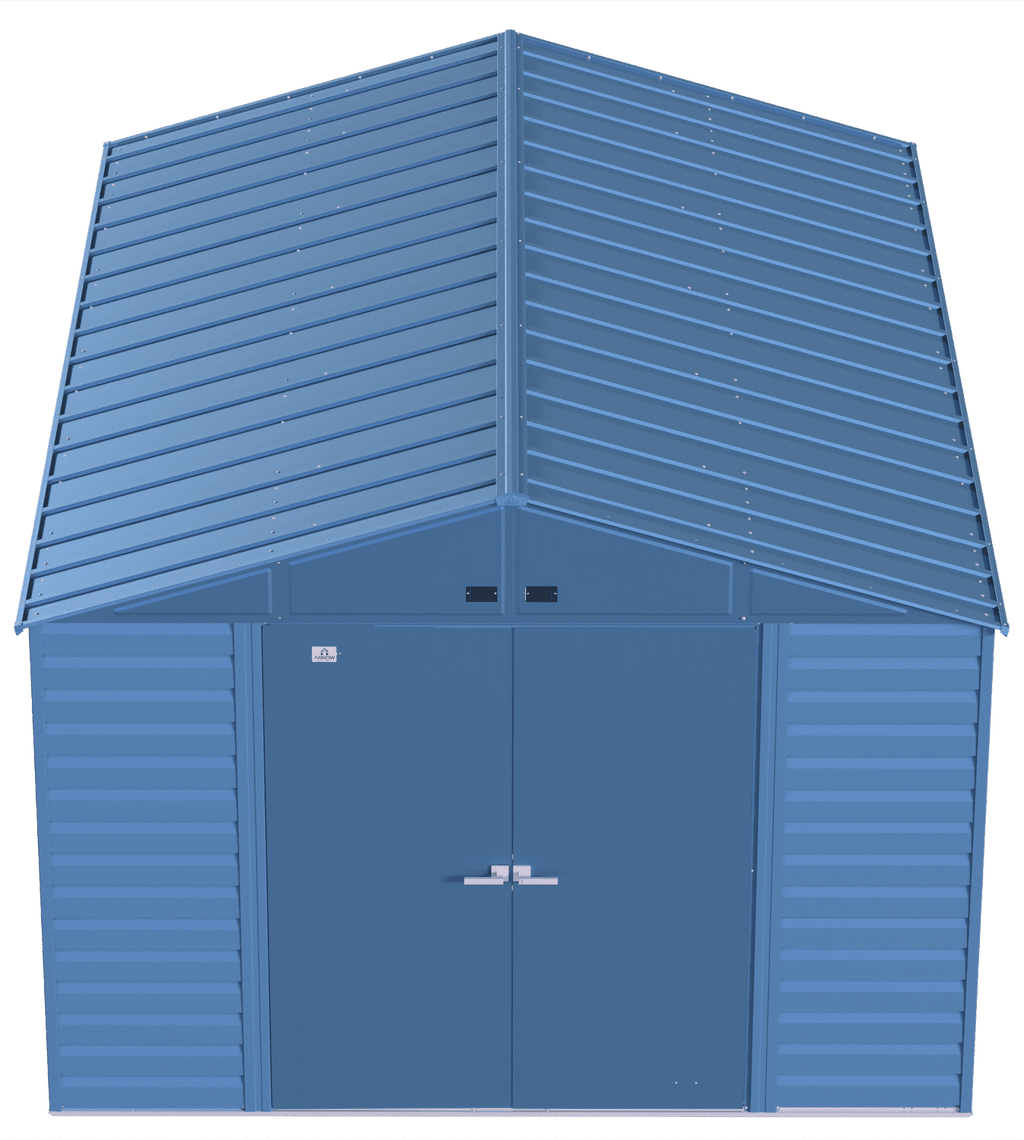 Arrow Select Steel Storage Shed, 10x14, Blue Grey