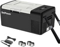 12V Refrigerator 21 Quart Portable Freezer 50 Hours Keep Cool Electric Cooler Car Refrigerator