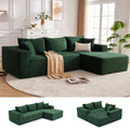 110-inch cloud sofa boneless sofa in the living room modular sofa with deep seats