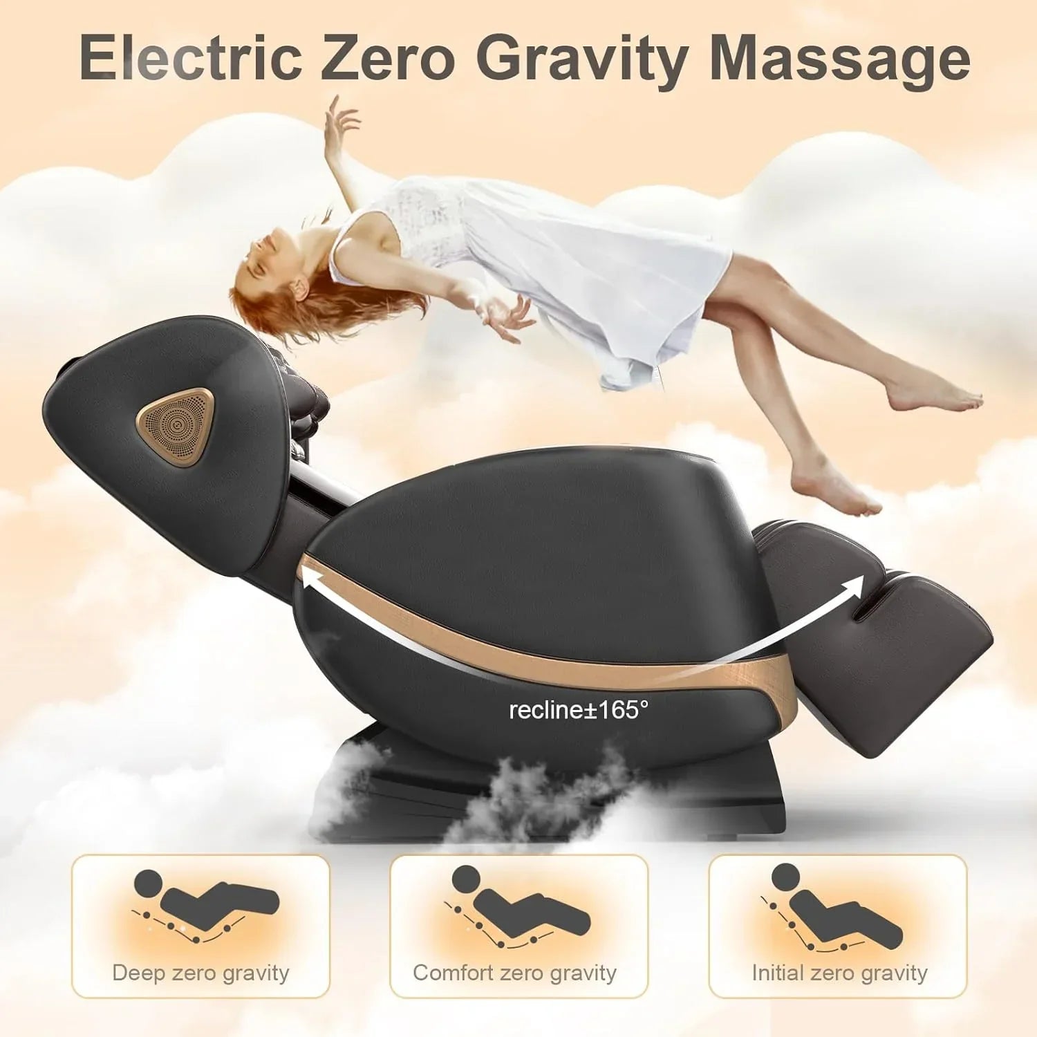 2025 Massage Chair Full Body Zero Gravity Massage Chair with 10 Fix Rollers Heating