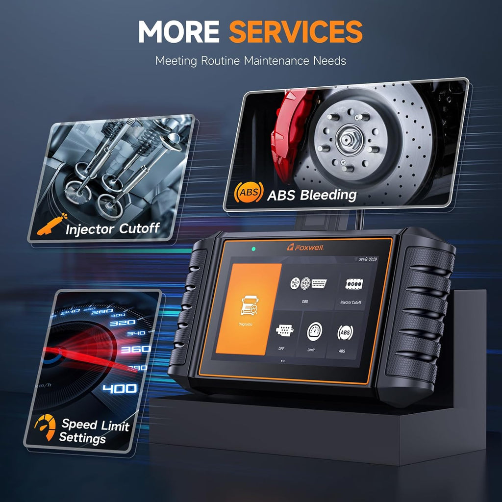 HD500 Heavy Duty Truck Scanner with DPF Regen/Injector Cutoff/Limit Setting, Full System Diesel Diagnostic Scan Tool for Cummins, Detroit, Caterpillar, Paccar, Hino & More Pickup Semi Trucks