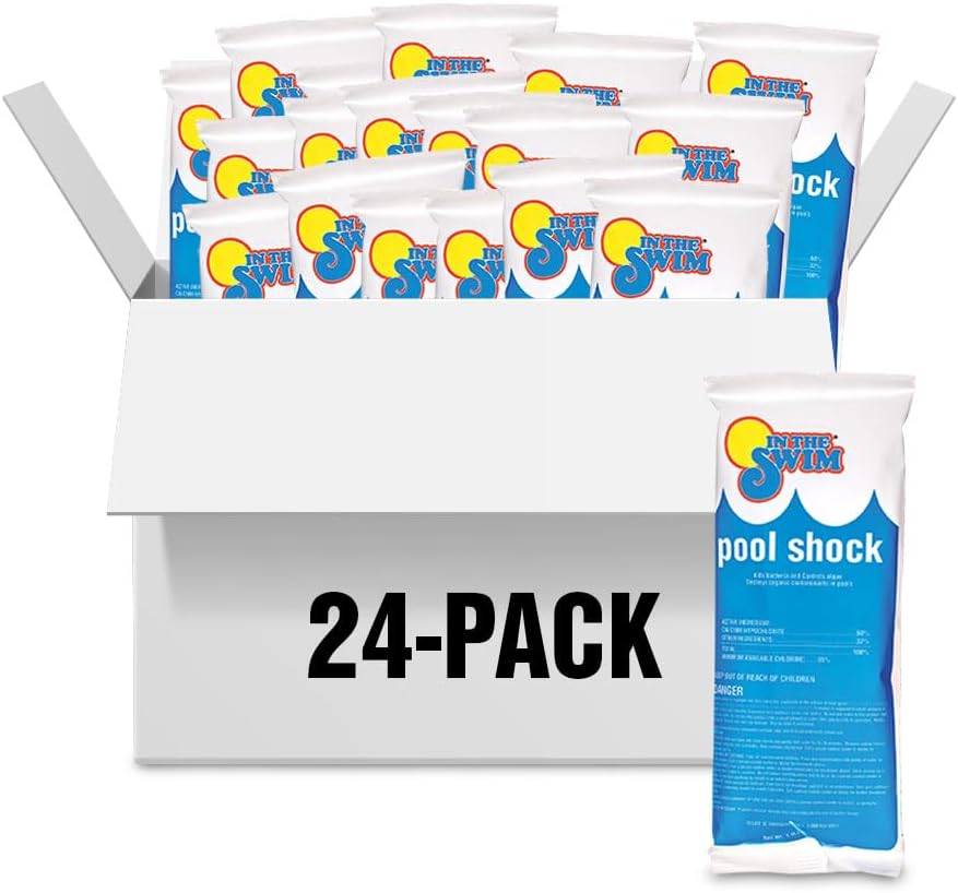 In The Swim Pool Shock 68% Cal-Hypo Granular Sanitizer for Crystal Clear Water Defends Against Bacteria, Algae, and Microorganisms
