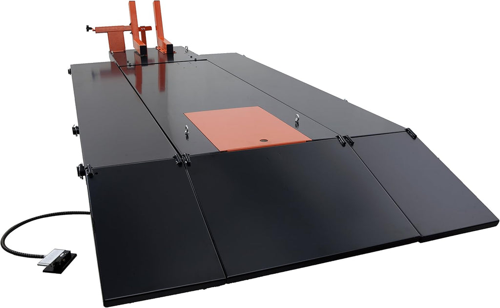 APlusLift MT1500X 1500LB Air-Operated Motorcycle & ATV Lift Table – 48" Wide with Side Extensions, 2-Year Warranty