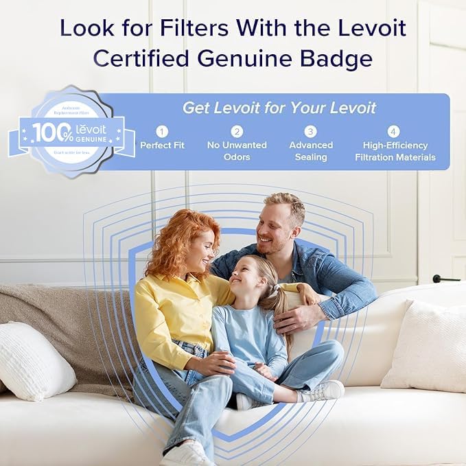 Air Purifiers for Home Large Room Up to 1800 Ft² in 1 Hr with Washable Pre-Filter, Air Quality Monitor, Smart WiFi, HEPA Sleep Mode for Allergies, Pet Hair in Bedroom, Vital 200S-P, White